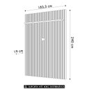 Ver imagem 4 de Painel Tv 65 Pol 183cm Suspenso Ripado Noah D04 Freijó - Mpozenato