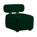 Ver imagem 1 de Poltrona Livi Escritório Bouclê Verde - Belliv Decor