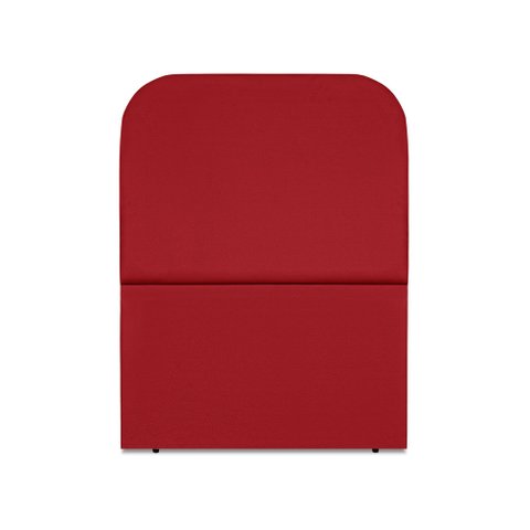 Cabeceira Estofada Solteiro Alana 90cm Suede Vermelho