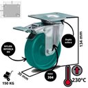 Ver imagem 5 de Rodizio Inox 4 Pol. Alta Temperatura Giratório C/freio 230ºc