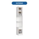 Ver imagem 6 de Módulo Mesa Cabeceira 2 Portas e 1 Gaveta Infinity Branco/Line