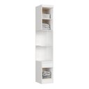 Ver imagem 4 de Módulo Mesa Cabeceira 2 Portas e 1 Gaveta Infinity Branco/Line