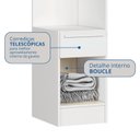 Ver imagem 7 de Módulo Mesa Cabeceira 2 Portas e 1 Gaveta Infinity