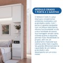 Ver mais imagens de Módulo Mesa Cabeceira 2 Portas e 1 Gaveta Infinity