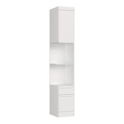 Módulo Mesa Cabeceira 2 Portas e 1 Gaveta Infinity Branco/Line