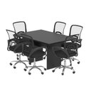 Ver imagem 5 de Mesa para Reunião 6 Lugareso 136cm x 90cm Preto