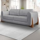 Ver imagem 1 de Sofá New 2 Lugares Linho Cinza Grafite 1.60m para Sala Bz Home Decor