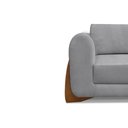 Ver imagem 2 de Sofá New 2 Lugares Linho Cinza Grafite 1.60m para Sala Bz Home Decor