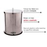 Lixeira Inox para Banheiro Cozinha Balcao 5 Litros com Tampa - 4