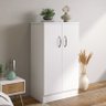 Armário Multiuso Organizador Lavanderia 2 Portas Smart Branco AJL STORE Armario Multiuso - 3