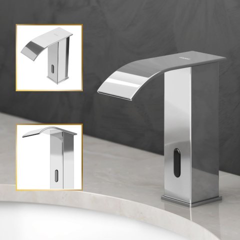 Torneira de Banheiro Sensor Automático New York Cromada 100% Metal Premium Goldenx