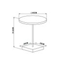 Ver imagem 3 de Mesa Lateral Redonda 45cm Industrial Artesano