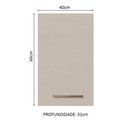 Ver imagem 3 de Armário Aéreo 40 Cm 1 Porta Rustic/crema Agata Madesa
