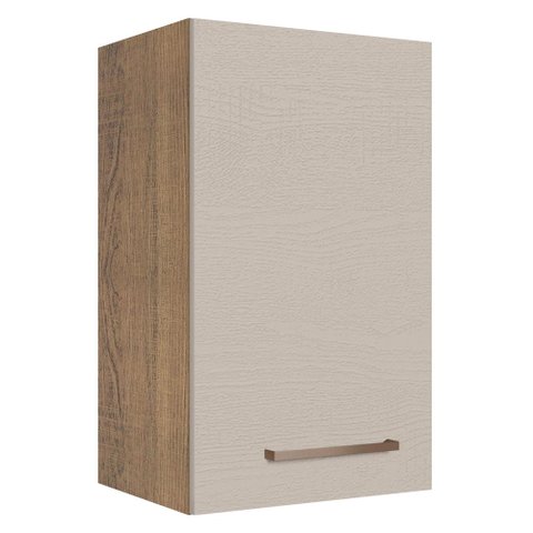 Armário Aéreo 40 Cm 1 Porta Rustic/crema Agata Madesa