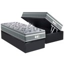 Ver imagem 1 de Cama Box Baú Solteiro: Colchão Molas Ensacadas Probel MasterPocket ProDormir Evolution + Base CRC
