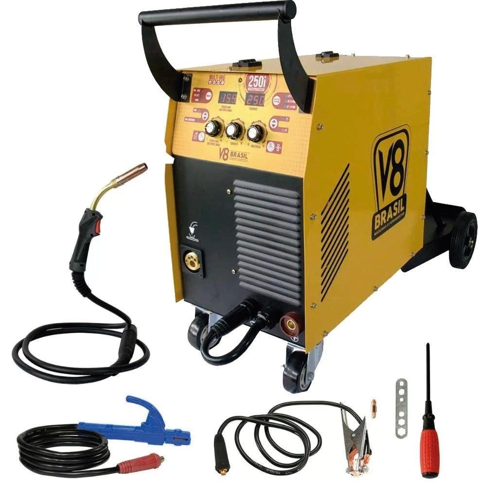 Máquina Solda Mig Mag Mma Tig 220v com Kit Máscara de Solda Automatica-220v - 2