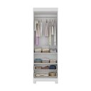 Ver imagem 5 de Guarda-roupa Infantil 62cm 2 Portas com Vidro e 2 Gavetas Fofura Multimóveis Mp4481 Branco/off
