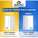 Ver imagem 2 de Porta de Giro Alumínio Preto Lambril C/maçaneta Visor Quadrado Maxx