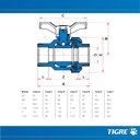Ver imagem 4 de Registro Esfera Soldável com União Vs Pvc Marrom Canos Tubos Água Fria de 1/2” Polegadas 20mm
