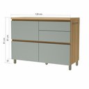 Ver imagem 3 de Balcão de Cozinha Modular 120cm 1 Porta Basculante 4 Gavetas 100% MDF Rainha - Nesher