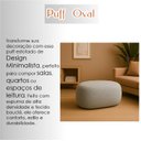 Ver imagem 2 de Banco Puff Cinza Estilo Moderno Sala Contemporânea Tecido Blouclé