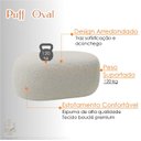 Ver imagem 4 de Banco Puff Cinza Estilo Moderno Sala Contemporânea Tecido Blouclé