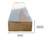 Caibro Aplainado para Pergolado/móveis/telhado de Pinus Tratado 4,5x9x150 Centímetros - Natural Únic - 1