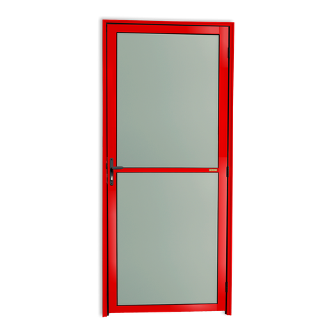 Porta Alumínio Vidrão e.Vermelho 90 V.Boreal Brimak