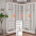 Ver imagem 2 de Closet Modulado Safira 001 Clic Moveis