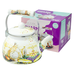 Chaleira Esmaltada Vintage 2,5l À Indução Charm Italy - 3
