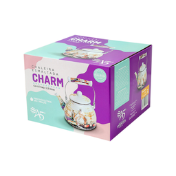 Chaleira Esmaltada Vintage 2,5l À Indução Charm Italy - 4
