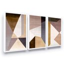 Ver imagem 2 de Quadro Decorativo Moldura Geométrico Cores Neutras