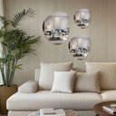 Ver mais imagens de Kit 3 Espelhos Orgânico Decorativo Lapidado com Fita Dupla Face
