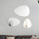 Ver imagem 1 de Kit 3 Espelhos Orgânico Decorativo Lapidado com Fita Dupla Face