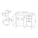 Ver imagem 6 de Balcão de Cozinha Genialflex Iluminata 120cm sem Tampo Br/az