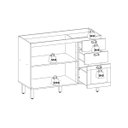 Ver imagem 5 de Balcão de Cozinha Genialflex Iluminata 120cm sem Tampo Br/az