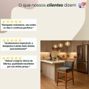 Ver imagem 6 de Kit 3 Banquetas Alta Cozinha Gourmet Conforto Suede:Suede Cinza