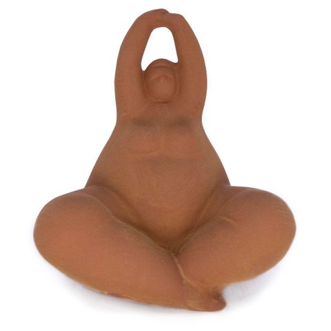 Enfeite Decorativo Yoga Terra em Cerâmica para Sala 16,8 Cm F04 - D'Rossi