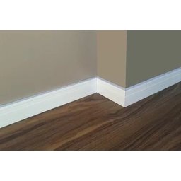 Rodapé De Pvc Branco 7cm Kit Com 10 Metros - Autocolante - 1