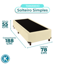 Ver imagem 4 de Cama Box Solteiro Bege Nature 78x188