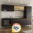 Ver imagem 1 de Cozinha Completa c/Balcão para Cooktop Veneza MP2267 Multimóveis + Brinde Jogo de Panelas Tramontina