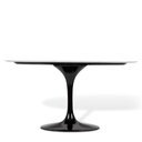 Ver imagem 2 de Mesa Saarinen Oval Carrara 180x100cm - Base Preta