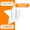 Ver imagem 4 de Kit com 2 Varais de Chão Reforçado com Abas Dobráveis Mor