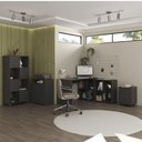 Ver imagem 5 de Conjunto Escritório Home Office 4 Peças Nil A06 Preto - Mpozenato