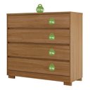 Ver imagem 6 de Cômoda Miray 4 Gavetas - Freijo