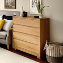 Ver imagem 1 de Cômoda Miray 4 Gavetas - Freijo