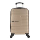 Ver imagem 3 de Conjunto com 4 Malas para Viagem Polo King Luxcell - Cor Champanhe - Material em Abs