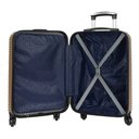 Ver imagem 4 de Conjunto com 4 Malas para Viagem Polo King Luxcell - Cor Champanhe - Material em Abs