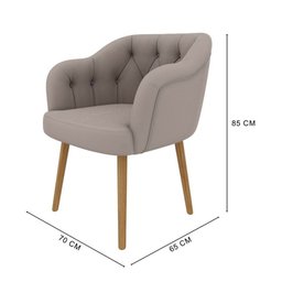 Poltrona Decorativa Bella em Veludo Just Time - 4