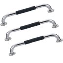 Ver imagem 1 de Barra de Apoio Inox 30cm Kit 3 Unidades Suporte Antiderrapante Casa Banheiro Box Idoso Criança Gesta
